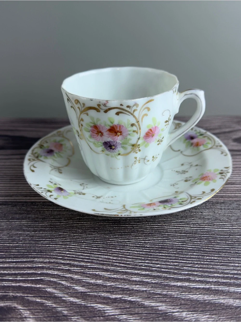 Antique Porcelain Tea Set & Pitcher Bundle – Bavaria, Sevres, Floral, No Chips